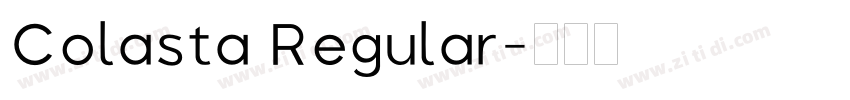 Colasta Regular字体转换